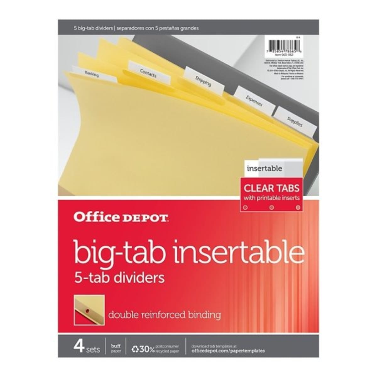 8 Tab Extra Wide Dividers Download - Avery index maker dividers 8 tab ...