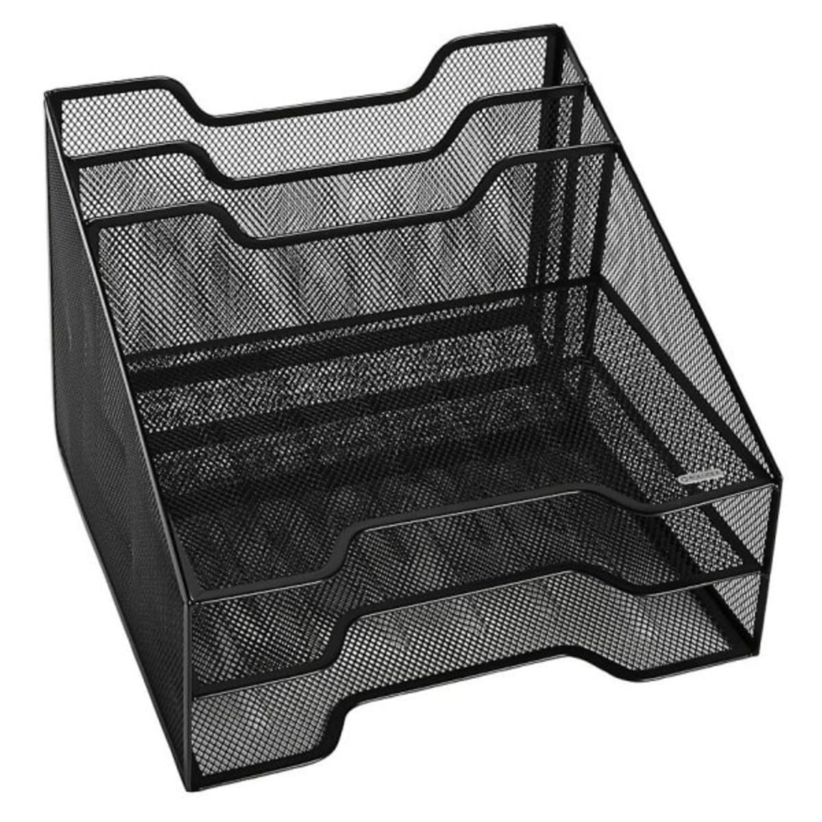 Rolodex Black Mesh Tray Sorter Combo Organizer Hd Supply