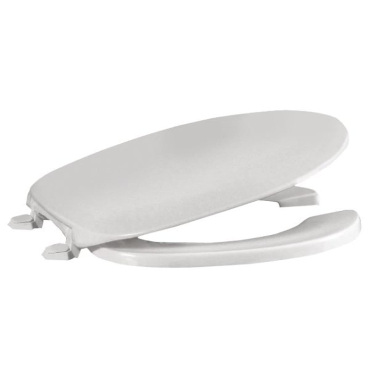 Centoco Heavy Duty Plastic Toilet Seat Round Open Front With Lid White Hd Supply