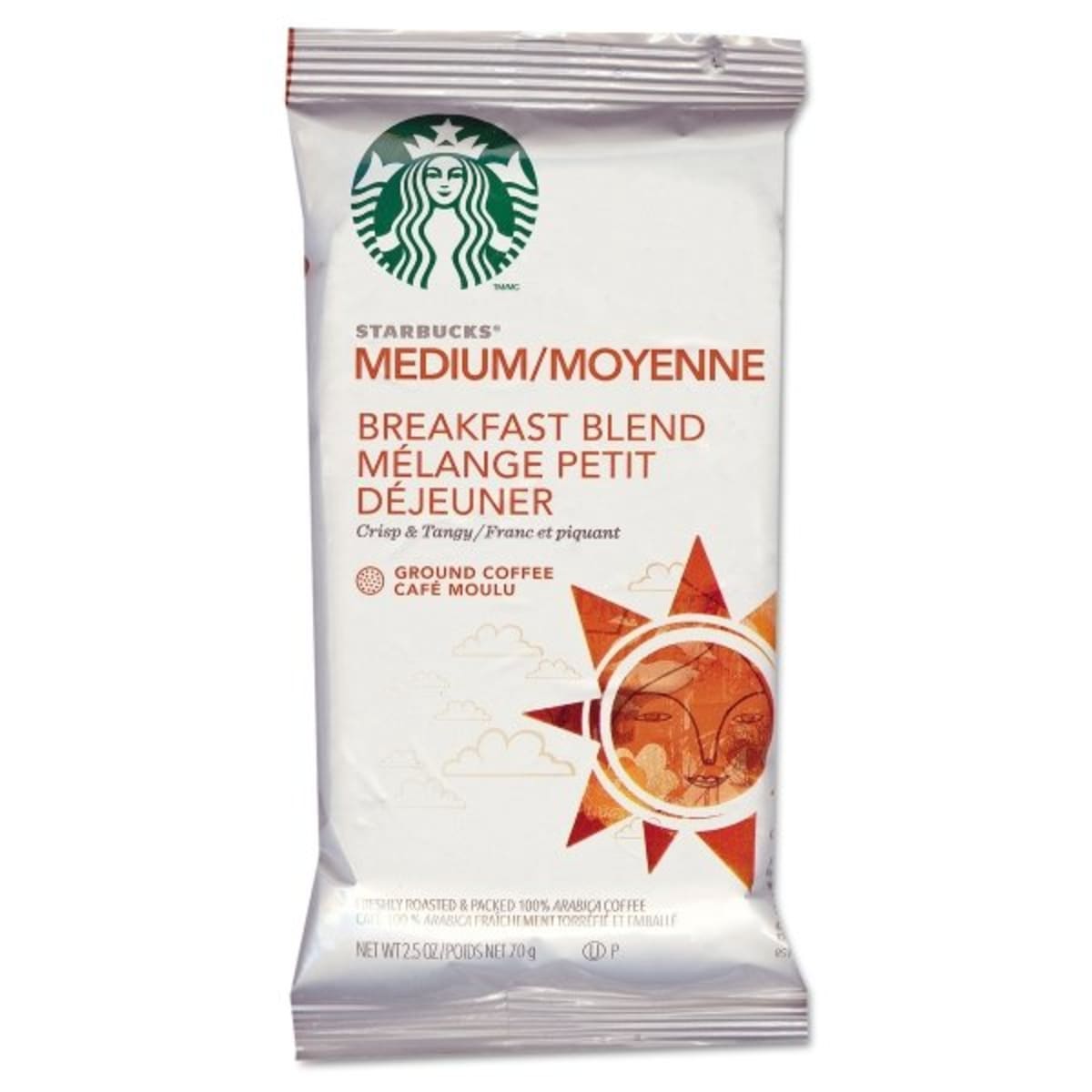 Starbucks 2 5 Oz Breakfast Blend Coffee Pack Of 18 Hd Supply