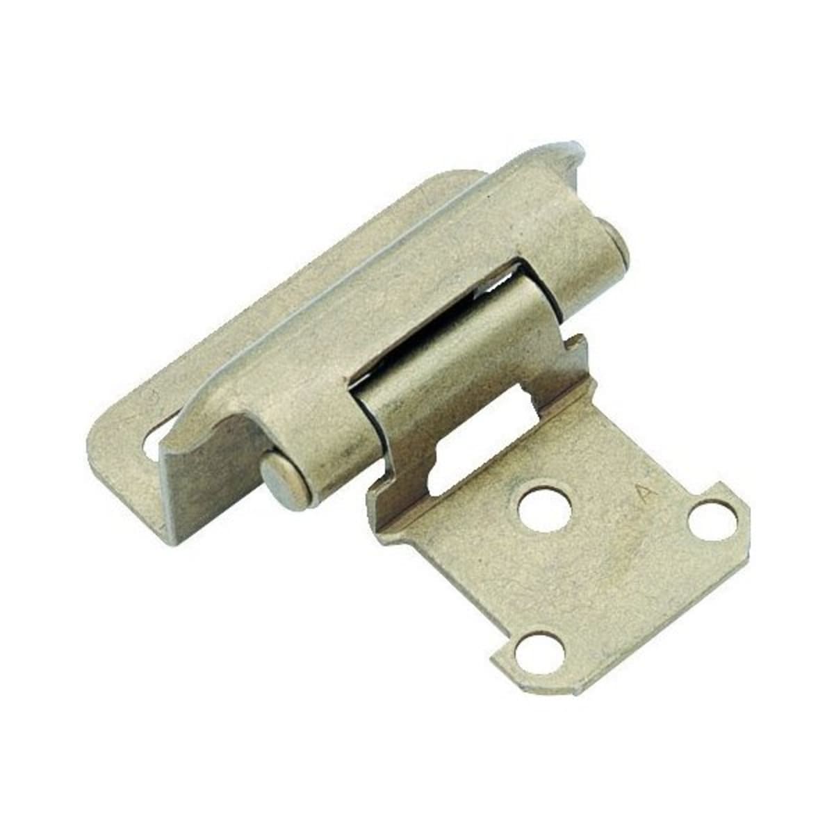 1 1 2 Self Closing Exposed Inset Cabinet Hinge Chrome Decorative Wing Pack Of 2 Hd Supply
