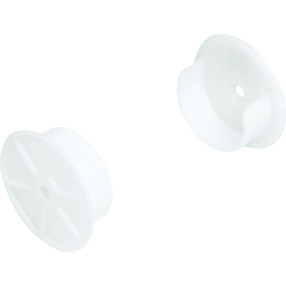 6 White Closet Rod Cover Package Of 12 Hd Supply