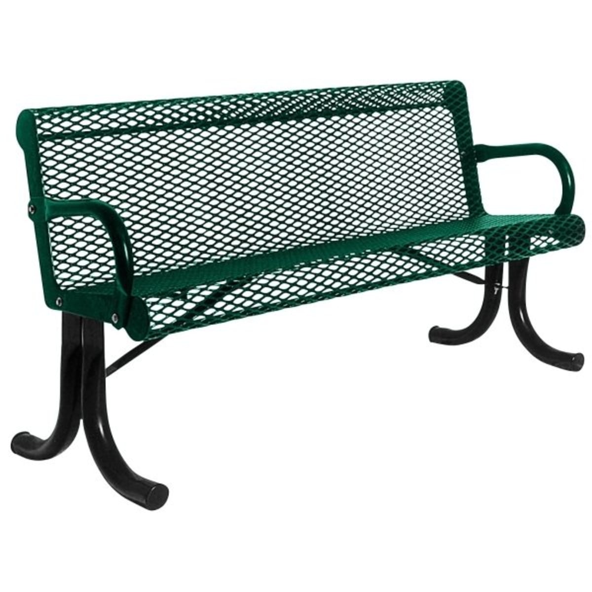 Xpedx Florida Park Bench Green Plastic Resin 10919055 Hd Supply