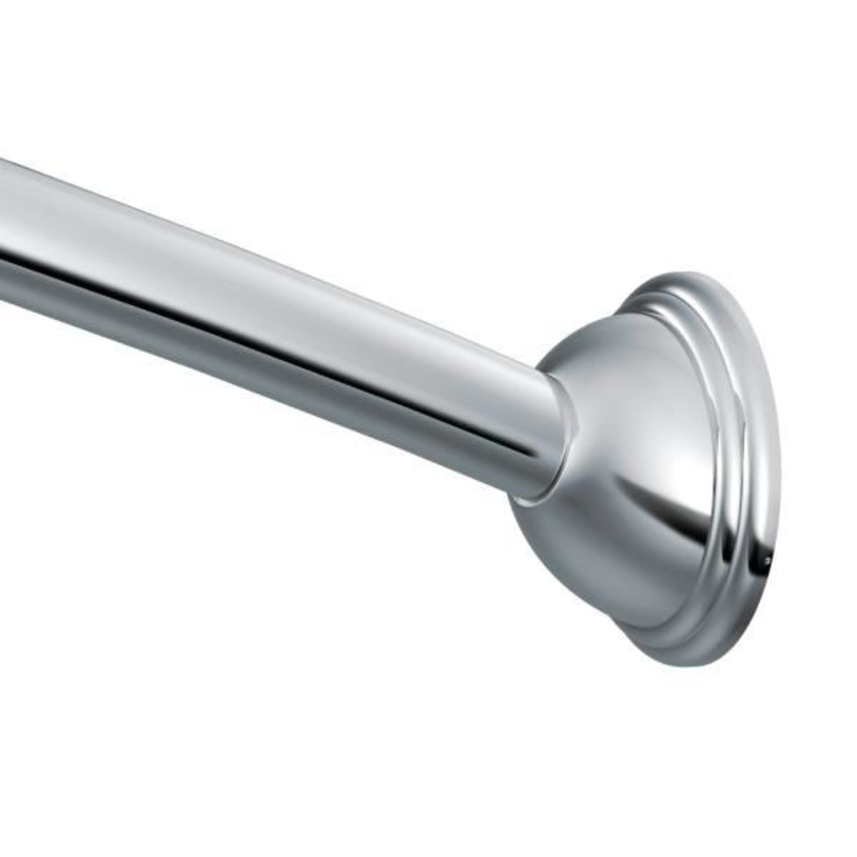Moen Chrome Adjustable Curved Shower Rod Easy Installation Hd Supply