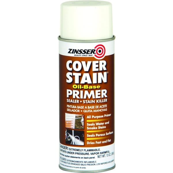 Zinsser 13 Oz BIN ShellacBased Primer Sealer Spray Flat White HD