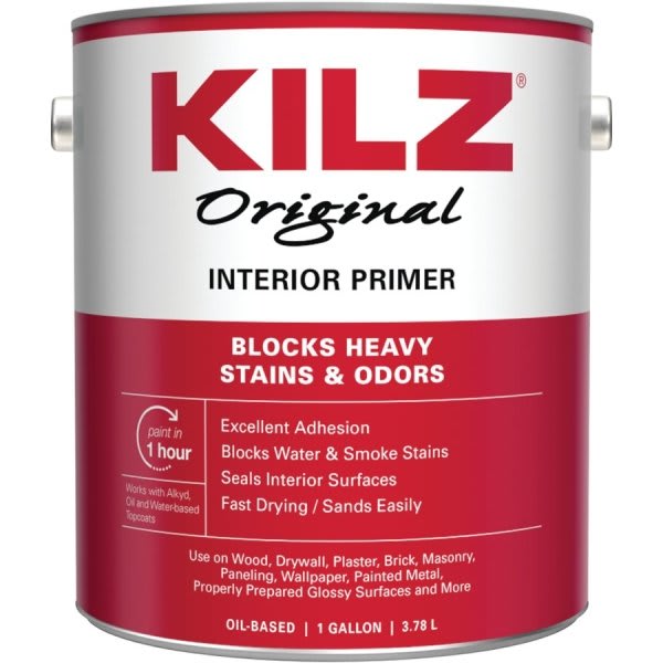 Kilz Restoration 1 Gal White Interior Primer Sealer And Stain Blocker