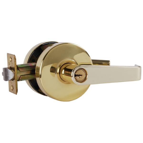 Arrow™ Mk Series Storeroom Function Cylindrical Lockset, Bright Brass