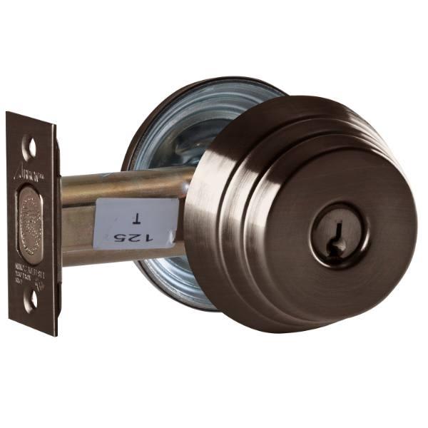 Falcon D200 Series Grade 2 Double Cylinder Deadbolt, Less Core,bronze HD Supply
