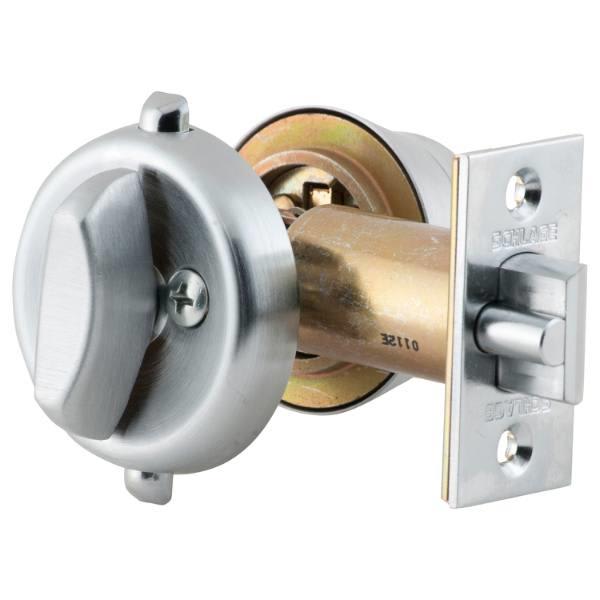 Schlage A Series 23/8" Deadlatch , Satin Chrome , Aluminum HD Supply