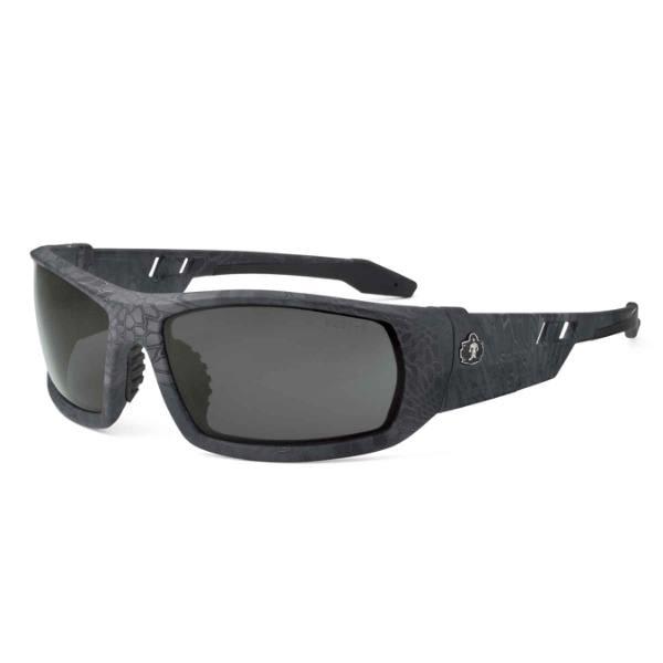 Ergodyne® Skullerz Thor Safety Glasses/Sunglasses, Kryptek Typhon, Polarized Smoke Lens