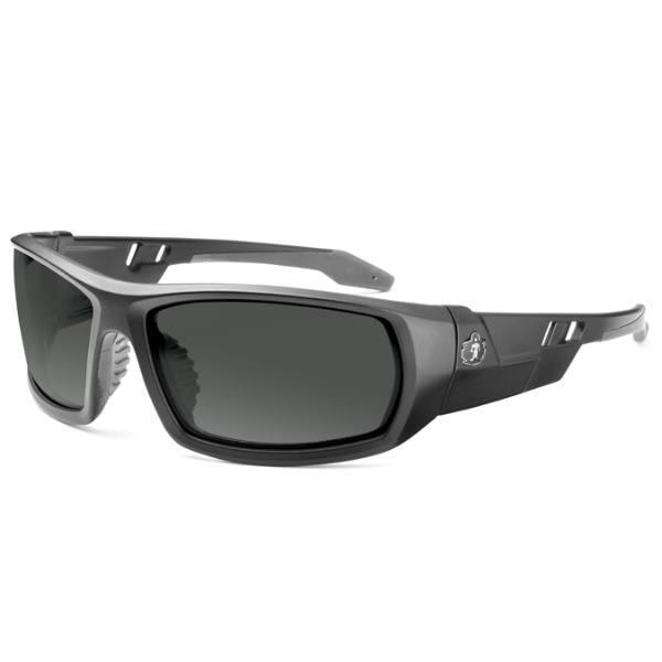 Ergodyne® Skullerz® Odin Safety Glasses/Sunglasses, Matte Black, Smoke Lens