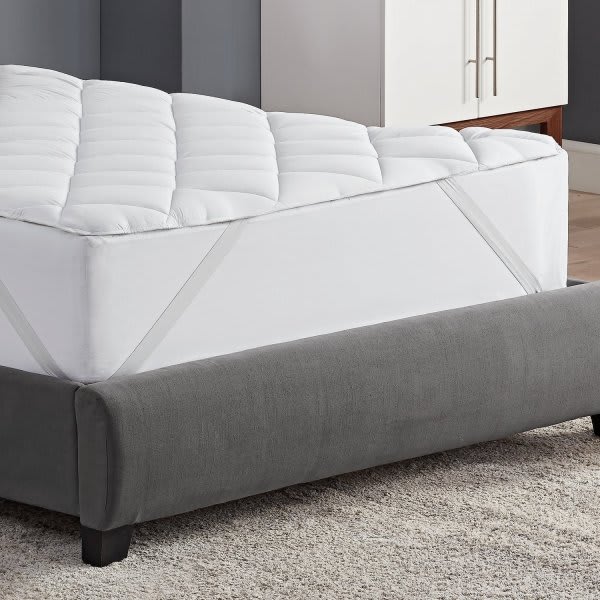 Cotton Bay® Ashby™ Mattress Pad Anchor Bands 39x80 Twin XL, Case Of 12