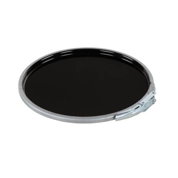Vestil Steel Lever Lock Pail Lid, For 5 Gallon, Black Package Of 3