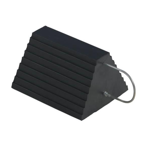 Vestil Rwc-9-U Molded Rubber Wheel Chock With U Handle Packager Of 2