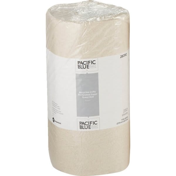 Pacific Blue Basic™ 2-Ply Recycled Perforated Kitchen Paper Towels (12 Rolls-Case)