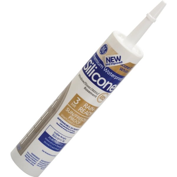 GE 10.1 Oz Silicone II Kitchen And Bath Caulk, Almond, Case Of 12 HD