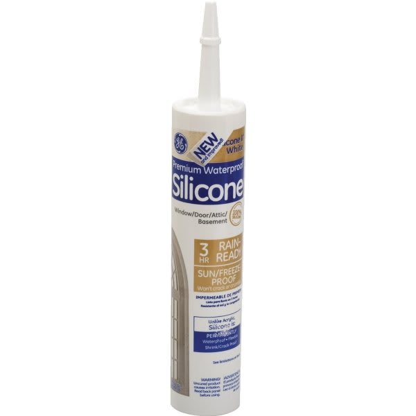 GE 10.1 Oz Silicone II Kitchen And Bath Caulk, Almond, Case Of 12 HD