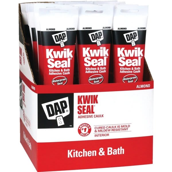 Dap® 5.5 Oz. Kwik Seal Kitchen And Bath Caulk (Almond) (12-Count)