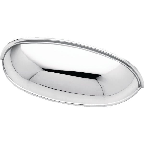Liberty Hardware 2.5-3 Dual Mount Cup Pull, Chrome, Package Of 25