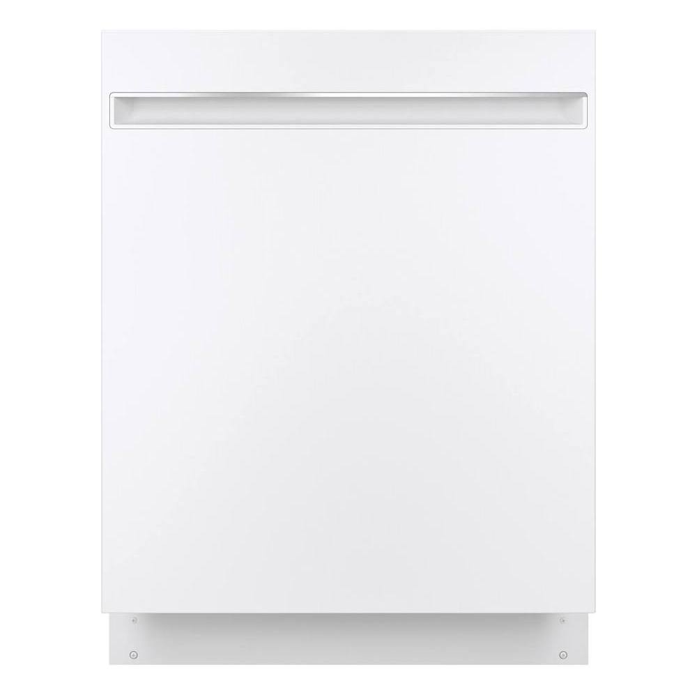 GE ENERGY STAR 24 In. Top Control SmartHQ Dishwasher With Stainless Steel Interior, Sanitize Cycle, White, ADA