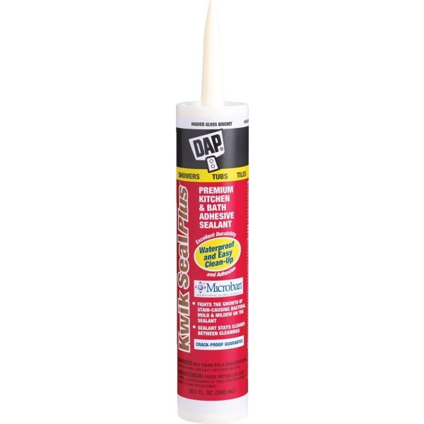 Dap 18519 10.1 Oz Biscuit Kwik Seal Plus Caulk (12-Count)