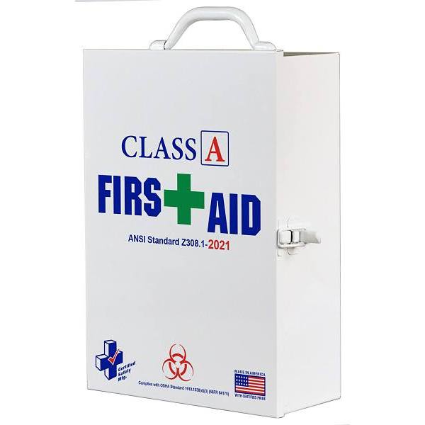 Certified Safety 3-Shelf Class A First Aid Cabinet