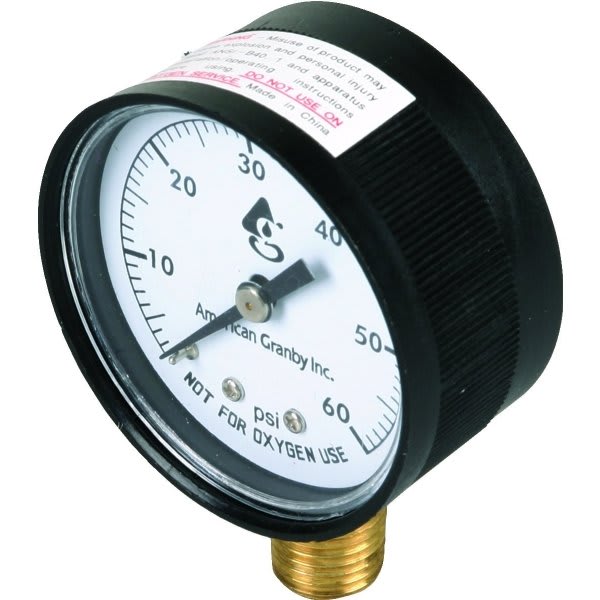 Superpro 060 Psi Pool Filter Pressure Gauge Plastic Back Mount HD Supply