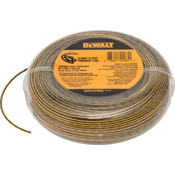 DeWalt String Trimmer Line,  .080 x 225'