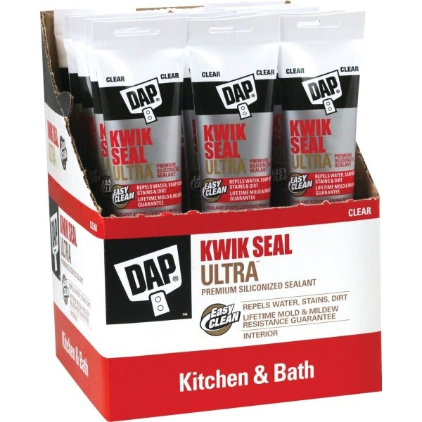 Dap 5.5 Oz Kwik Seal Ultra Premium Siliconized Sealant (Clear) (12-Count)