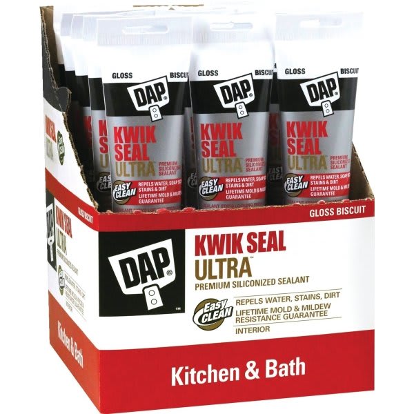 Dap 5.5 Oz Kwik Seal Ultra Premium Siliconized Sealant (Biscuit) (12-Count)