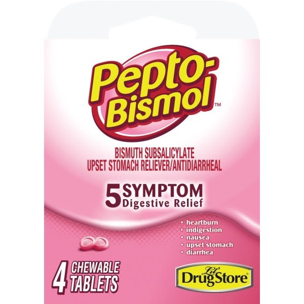 Lil' Drug Store Pepto Bismol 4-Count Retail Box Package Of 6