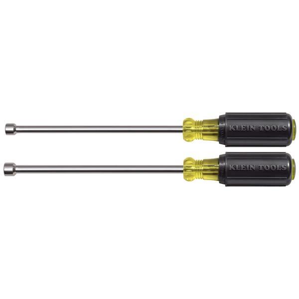 Klein Tools® Magnetic Nut Driver Set With Shanks 6", Package Of 2