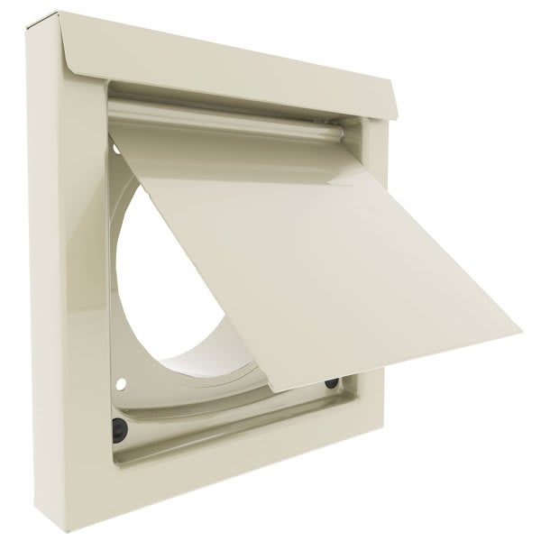 Inovate 4" Flush-Mount Wall Vent, Metal - Tan