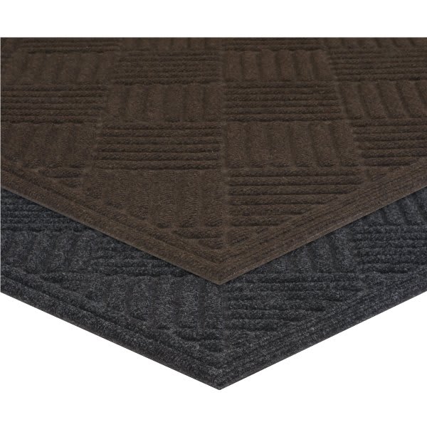 Apache Mills 3 x 5' Indoor/Outdoor Floor Mat Black Apache Mission HD