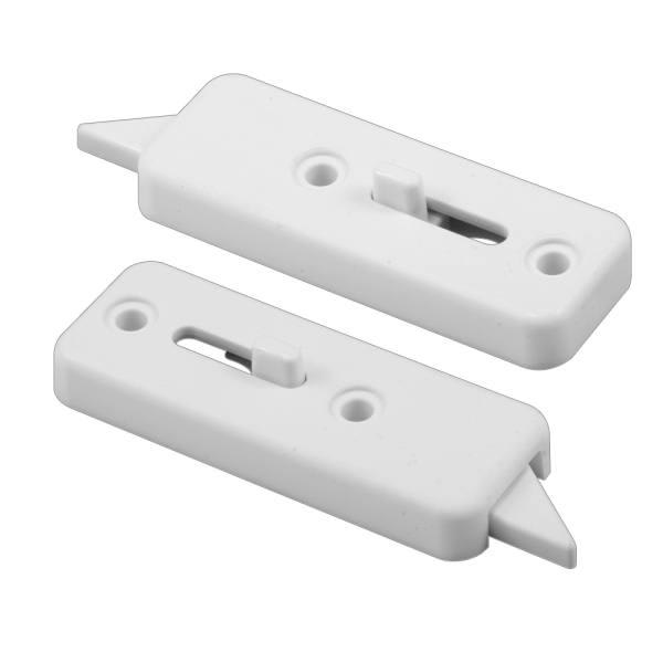 2-9/16 In., Wt Plast, Sprg-Loaded Tilt Latch 1-Pair