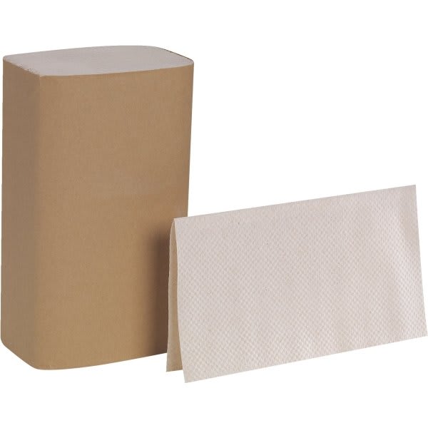 Pacific Blue Basic™ 1-Ply Single-Fold Brown Paper Towels (16 Packs-Case)