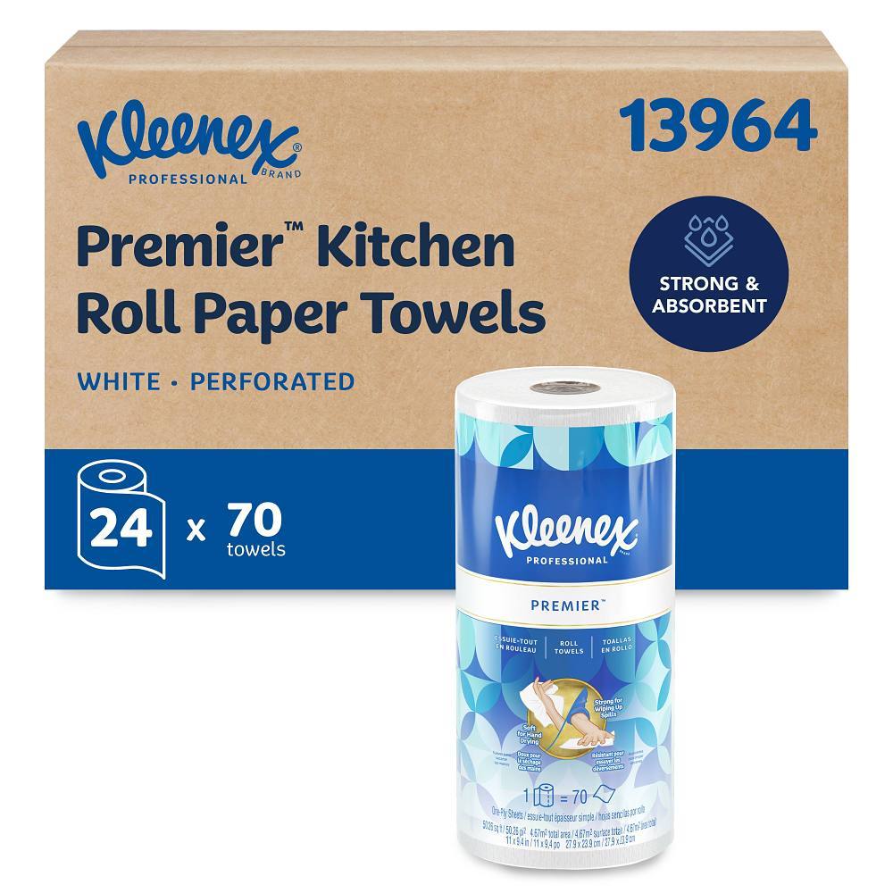 Kleenex Premier Perforated Kitchen Paper Towels, 24-Case