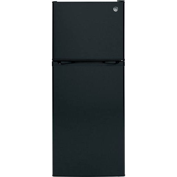 GE ENERGY STAR 11.6 Cu. Ft. Top Freezer Refrigerator, Black, ADA