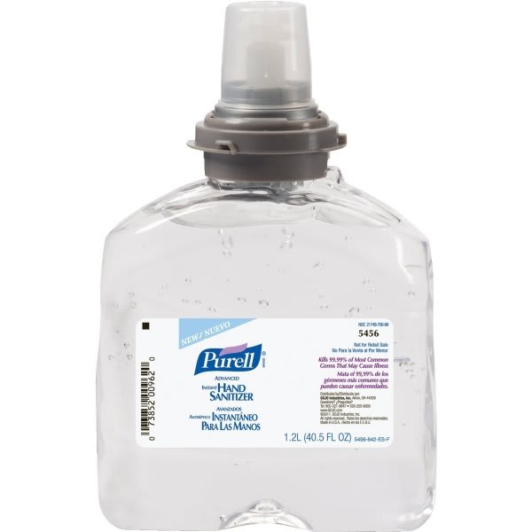 Purell® 1200 Ml Advanced Hand Sanitizer Gel Refill For Purell® Tfx Touch-Free Dispenser