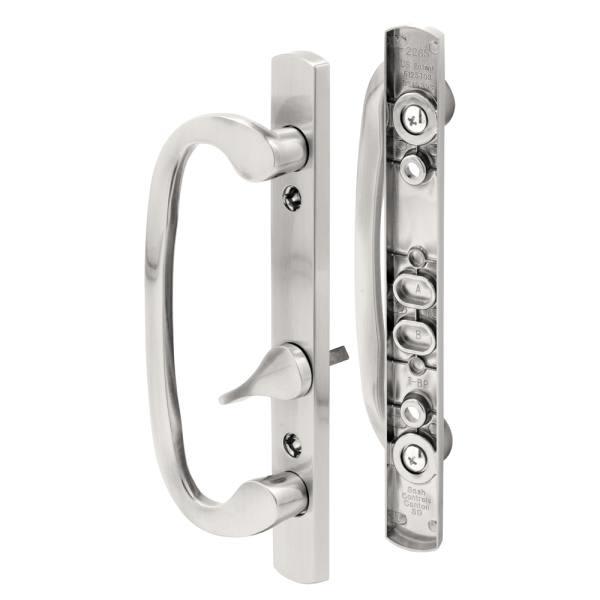 Dcst, Stn Nkl, Patio Dr Handle, Offset Thumb Turn