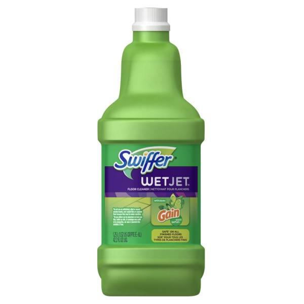 Swiffer 42.2 Oz Wet Jet System Cleaning-Solution Refill Floor Cleaner Original Scent (4-Case)