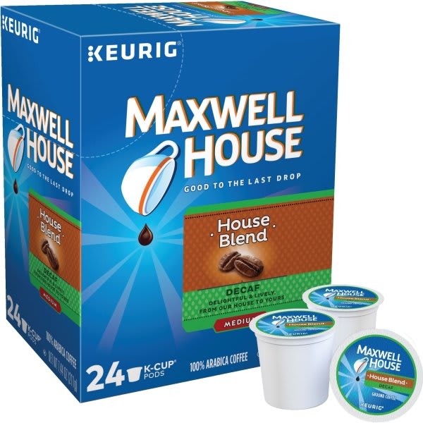 Diedrich Maxwell House Original Roast Decaf K-Cup Coffee, Case Of 96