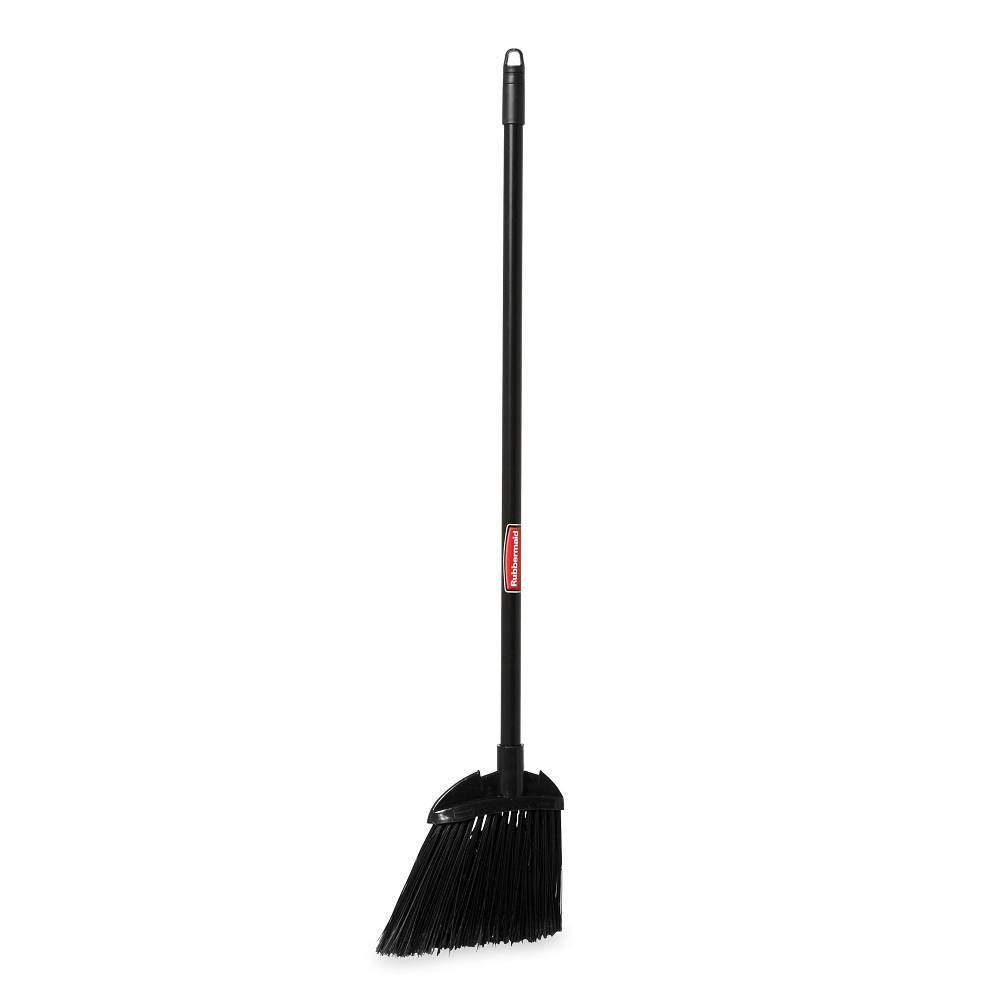 Rubbermaid Commercial 7.5 In. Lobby Broom, Vinyl Handle, Black, 6-Pack