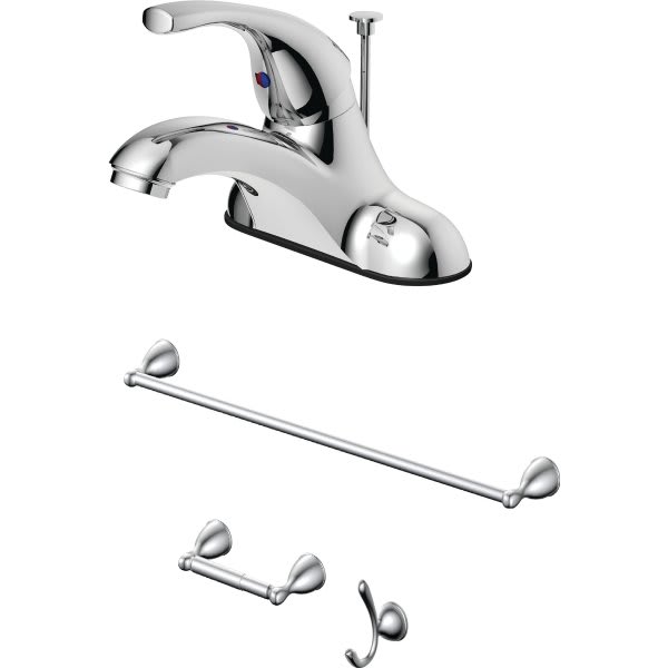 Seasons® Anchor Point Two Handle Bath Faucet, Drilled For Pop Up, Chrome, 1.2gpm HD Supply
