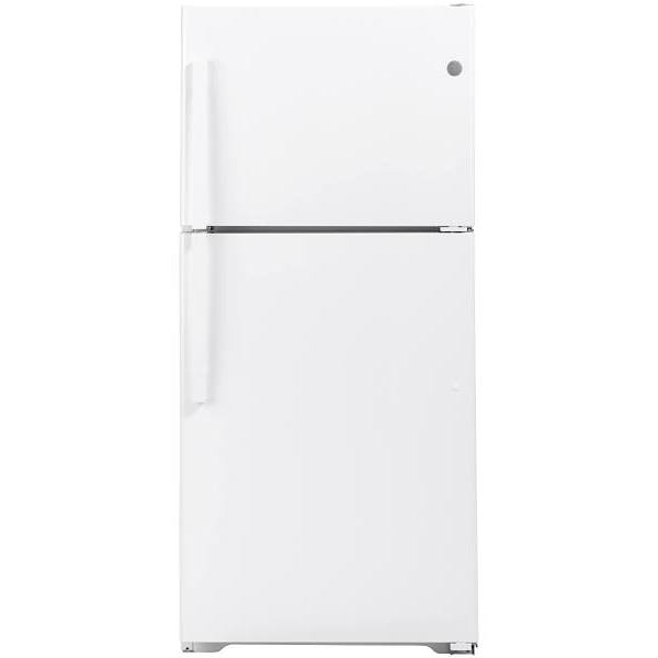 GE 21.9 cu. ft. Top Freezer Refrigerator, White