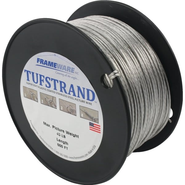 Frameware 25 Lb Capacity Coated Picture Wire