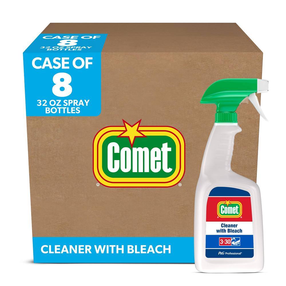 Comet Bathroom Cleaner With Bleach, 32 Oz, Pack Of 8