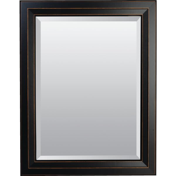 American Pride® 28 X 40" Decorative Framed Beveled Mirror - 2.75" Venetian Bronze