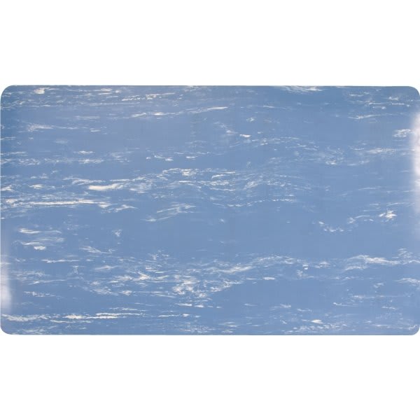 Apache Mills Ultimate K-Marble 2 X 3 Ft. Anti-Fatigue Mat (Blue/White)