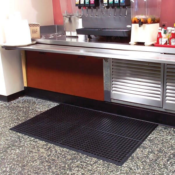 Apache Mills Work Step 3 X 10 Ft. Anti-Fatigue Mat (Black)